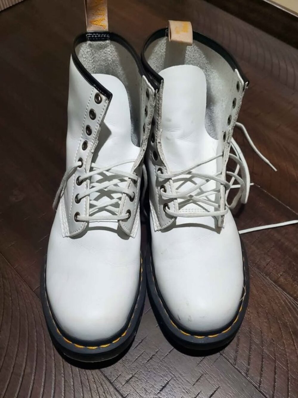 Men's White Dr. Marten Boots